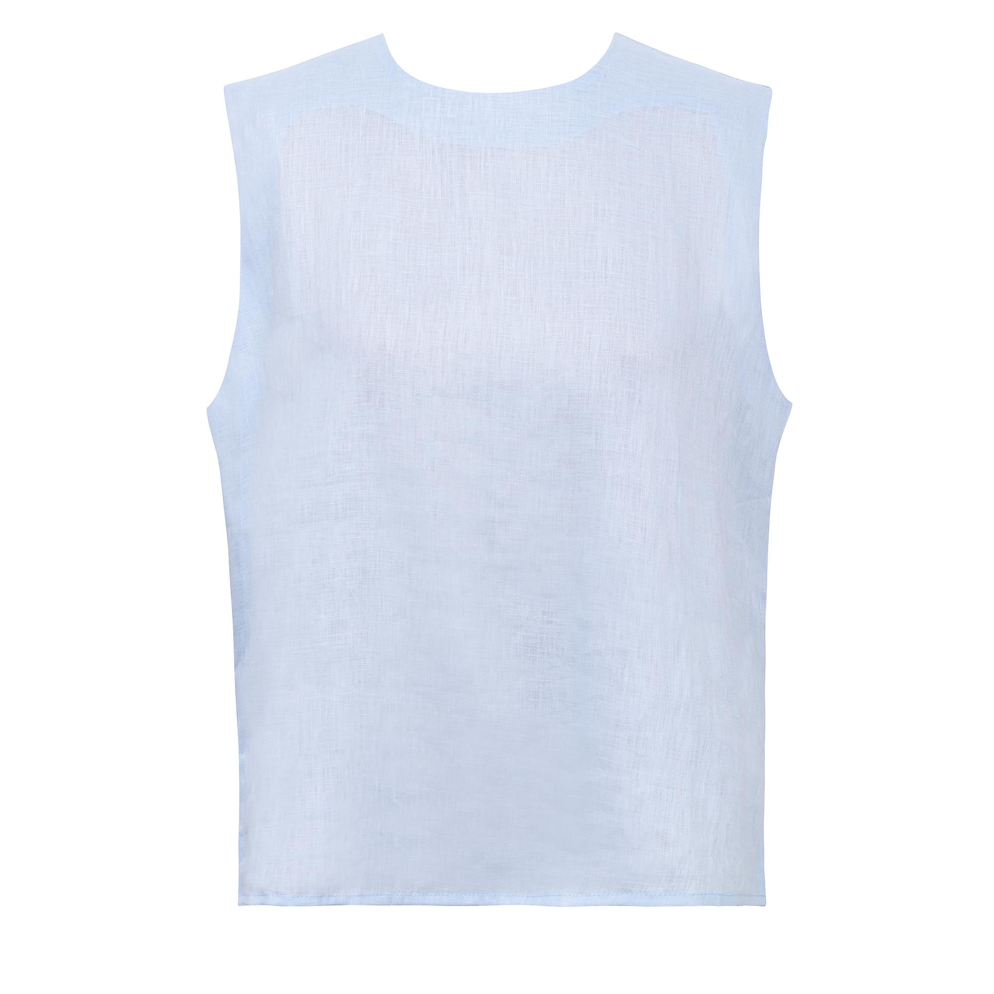 Blusa Raven Puro Linho Cielo ammis moda