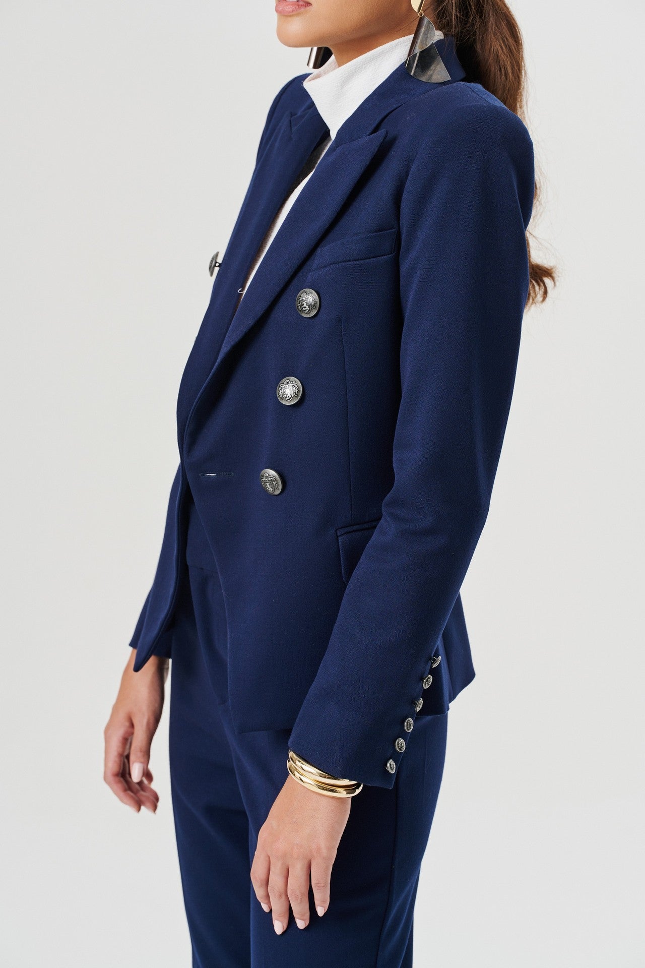 Blazer Italy Alfaiataria Marinho Ammis Moda