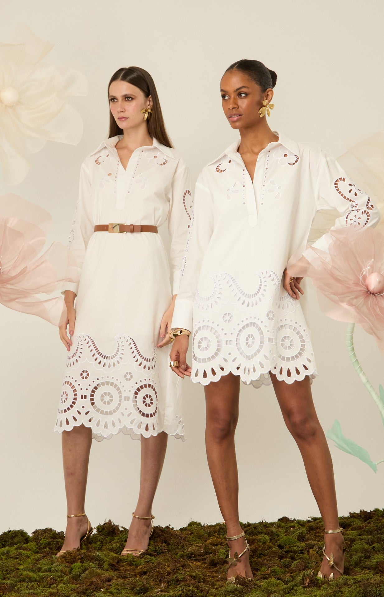 Vestido Luara Tricoline Off Ammis Moda