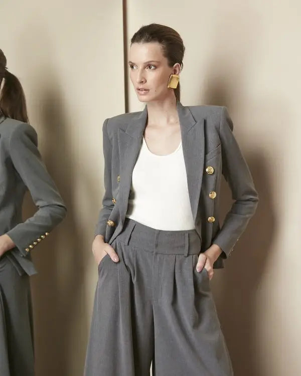 Blazer Italy Storm Gray ammis moda