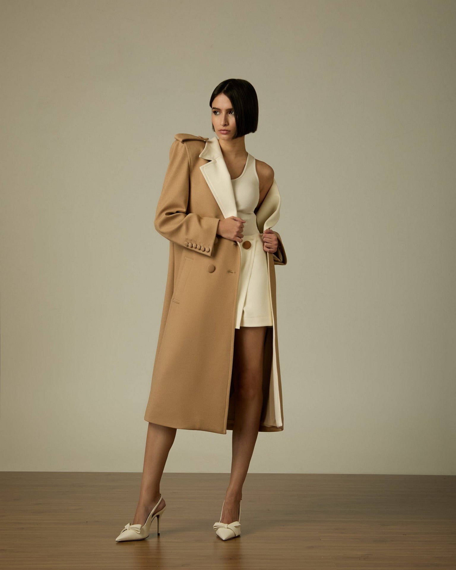 casaco luz vanilla ammis moda