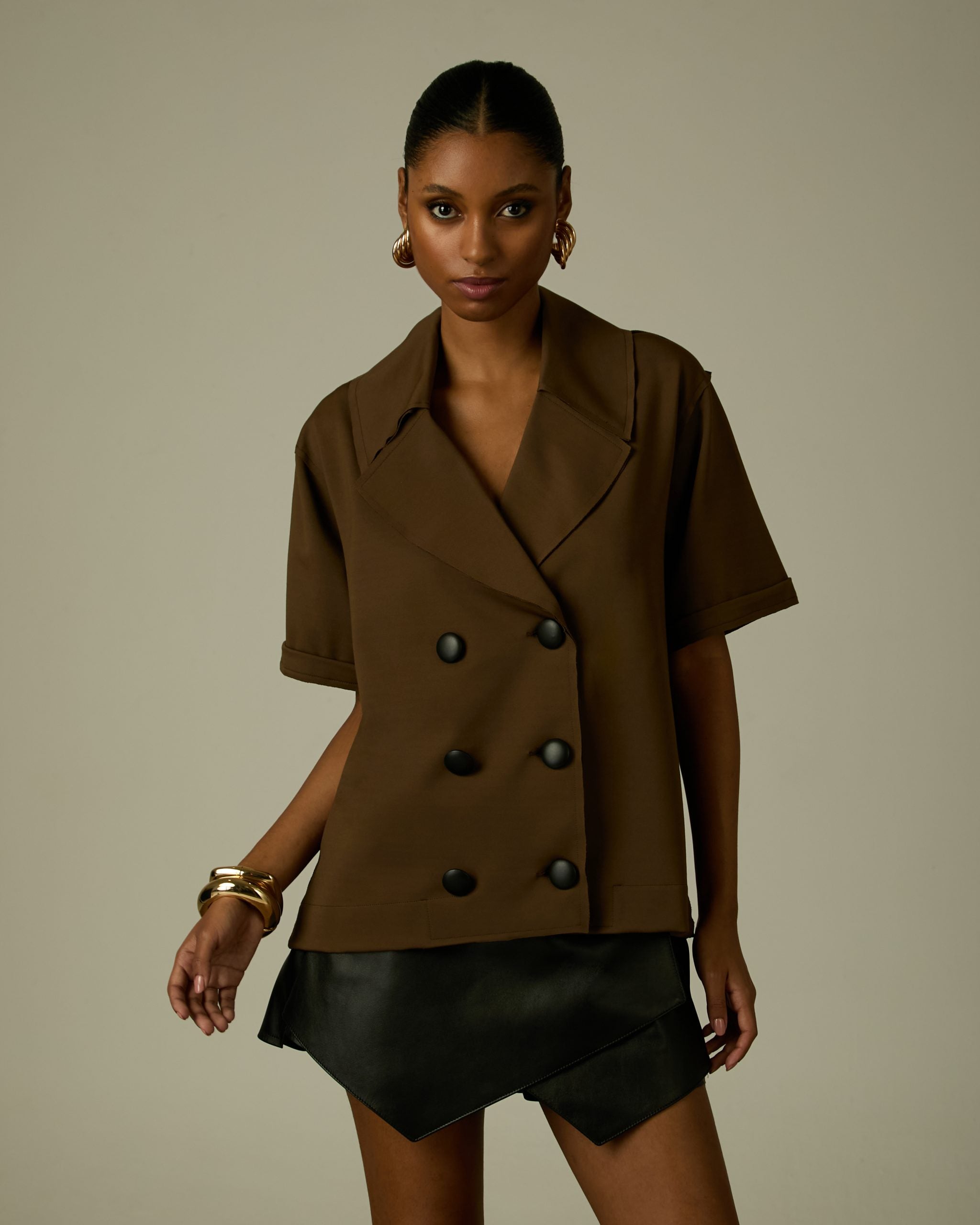 Casaco Charlote Marrom ammis