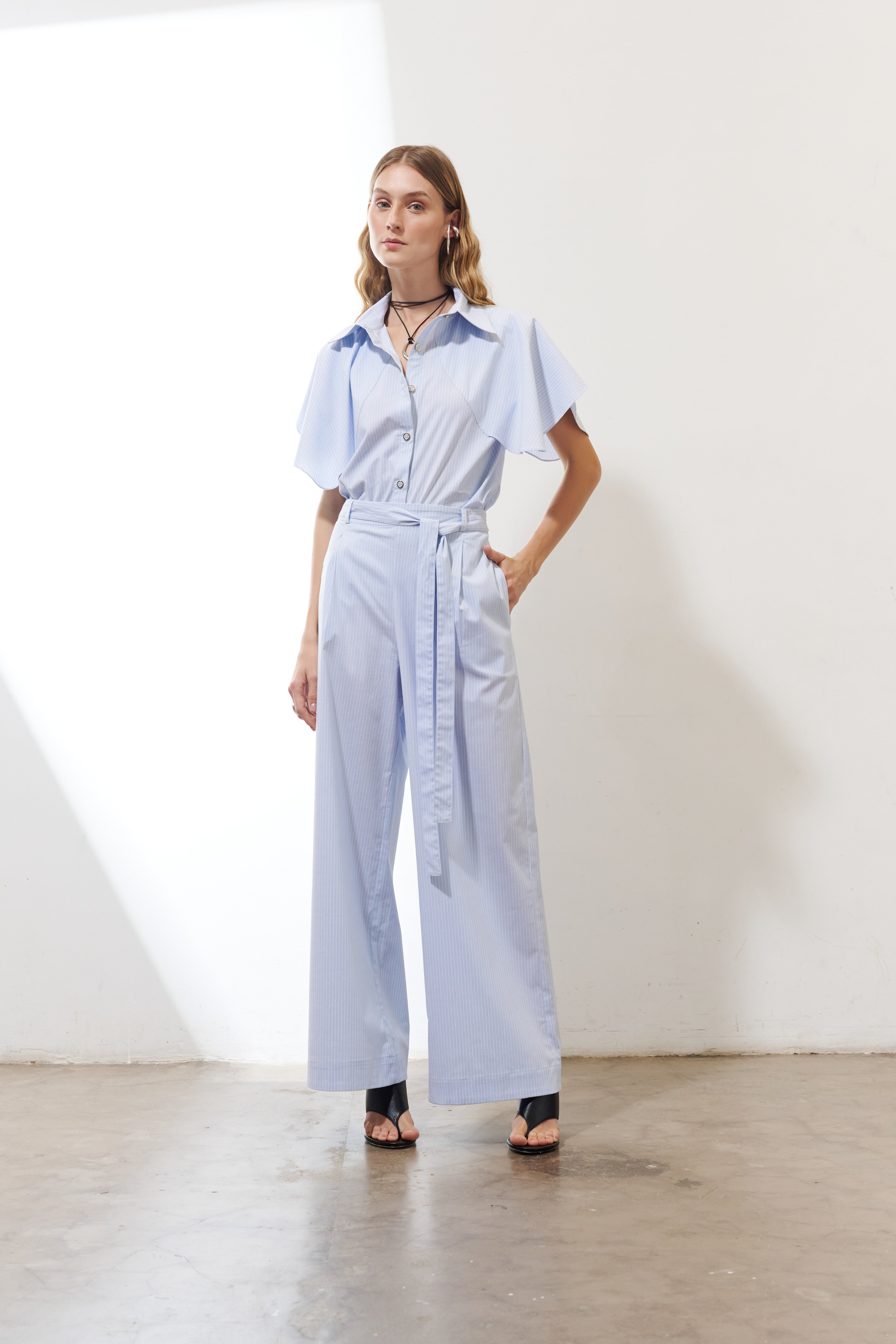 CALÇA CAPRI LISTRADA