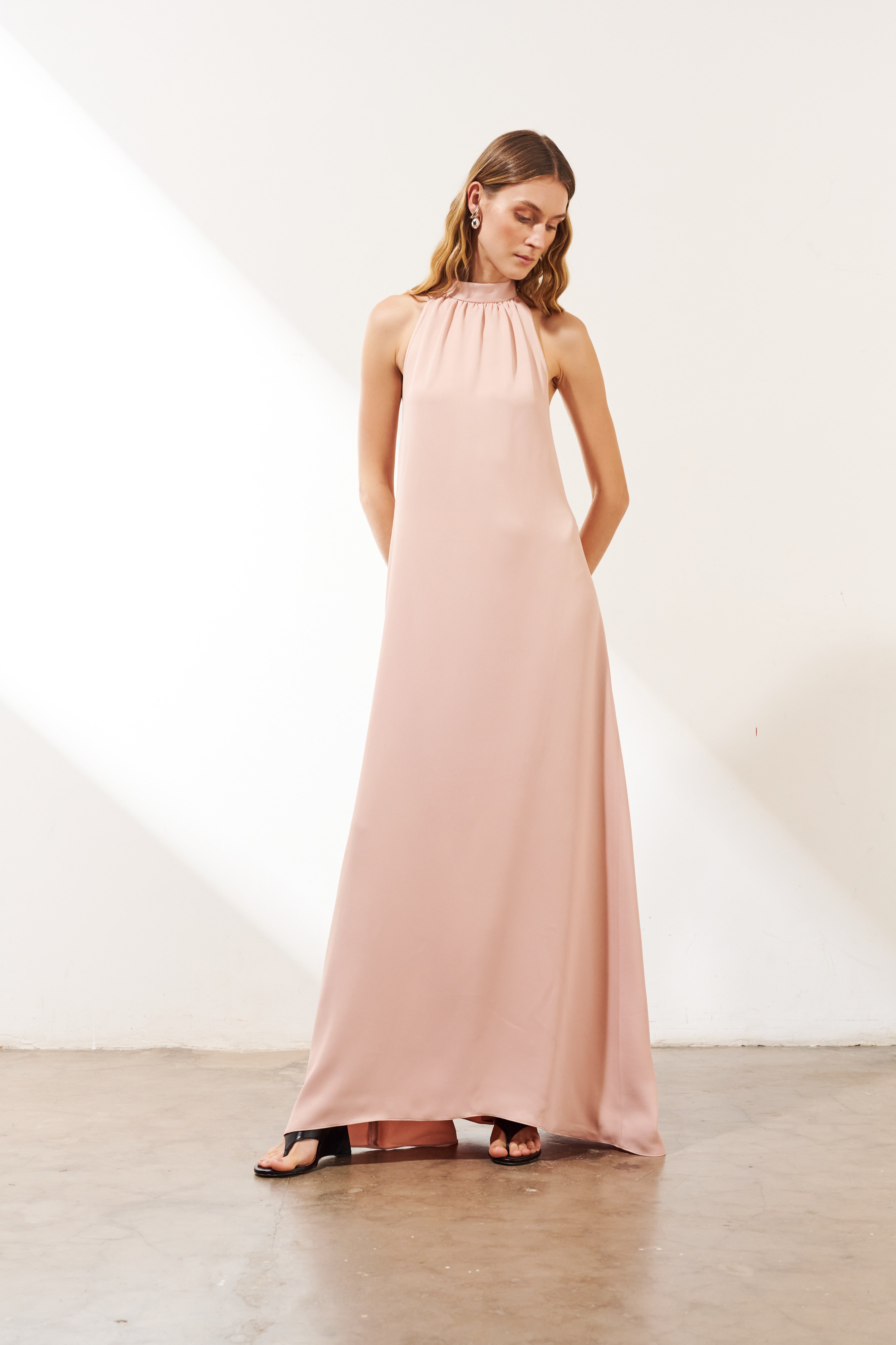 VESTIDO LA CONCHA ROSA AMMIS MODA