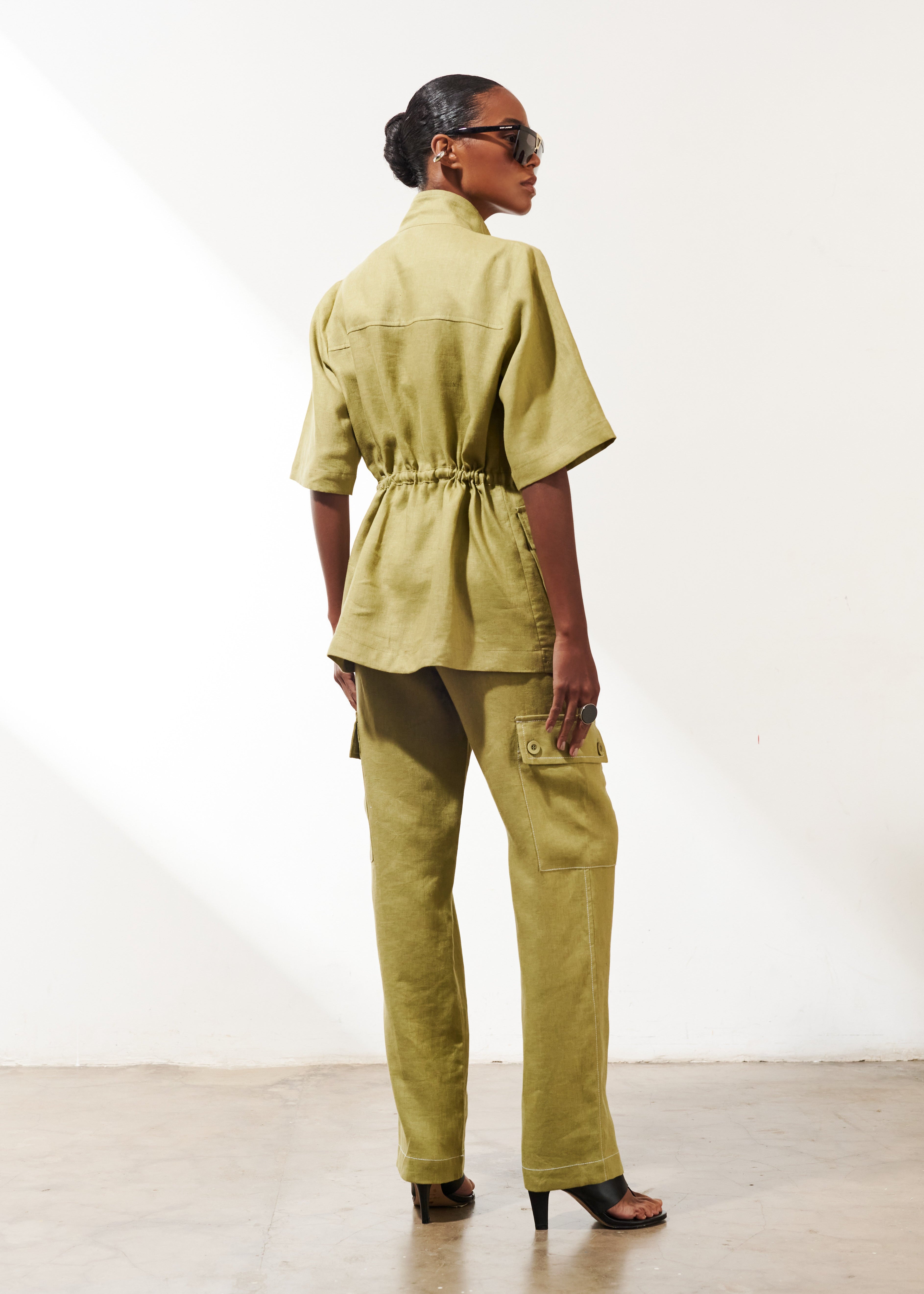 CALCA PORTOFINO CARGO VERDE AMMIS MODA