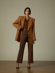 Blazer Ana Laura Caramelo Ammis Moda