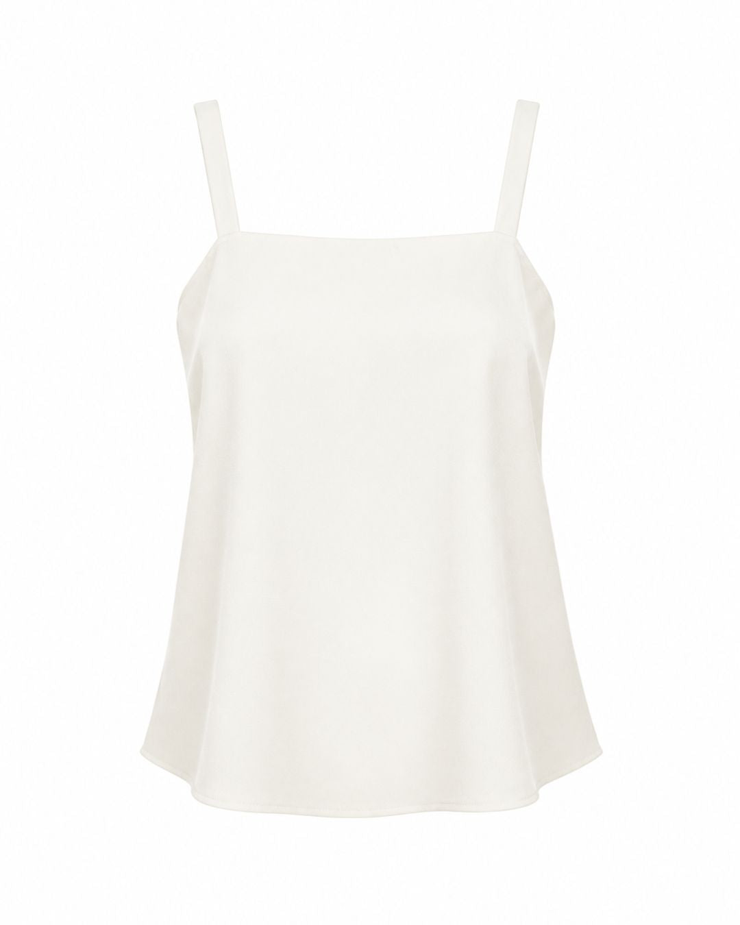Blusa feminina preta de alças com decote reto AMMIS