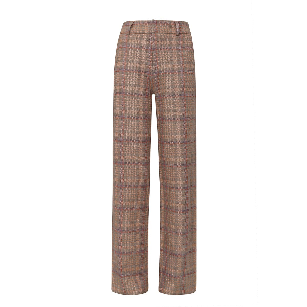 Calça Ellen Tweed Xadrez Lurex Ammis Moda