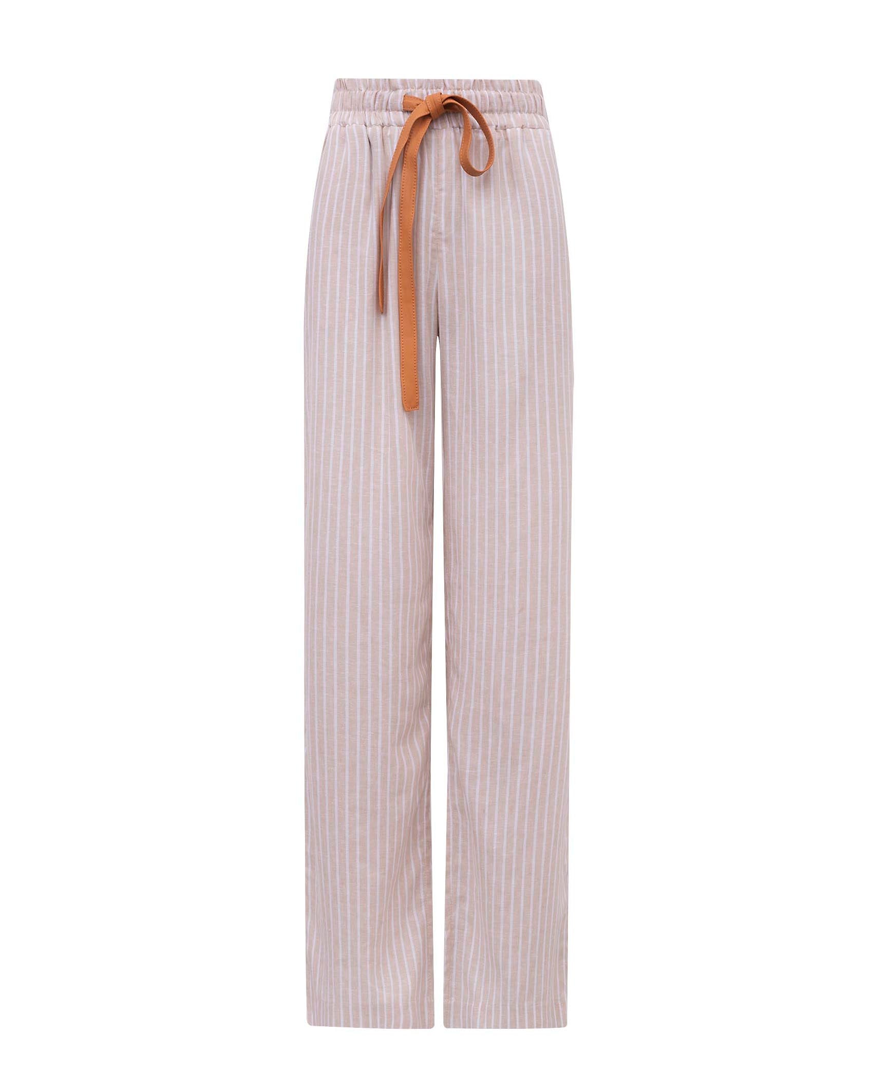 Calça Lane Ecostripe Areia Ammis Moda