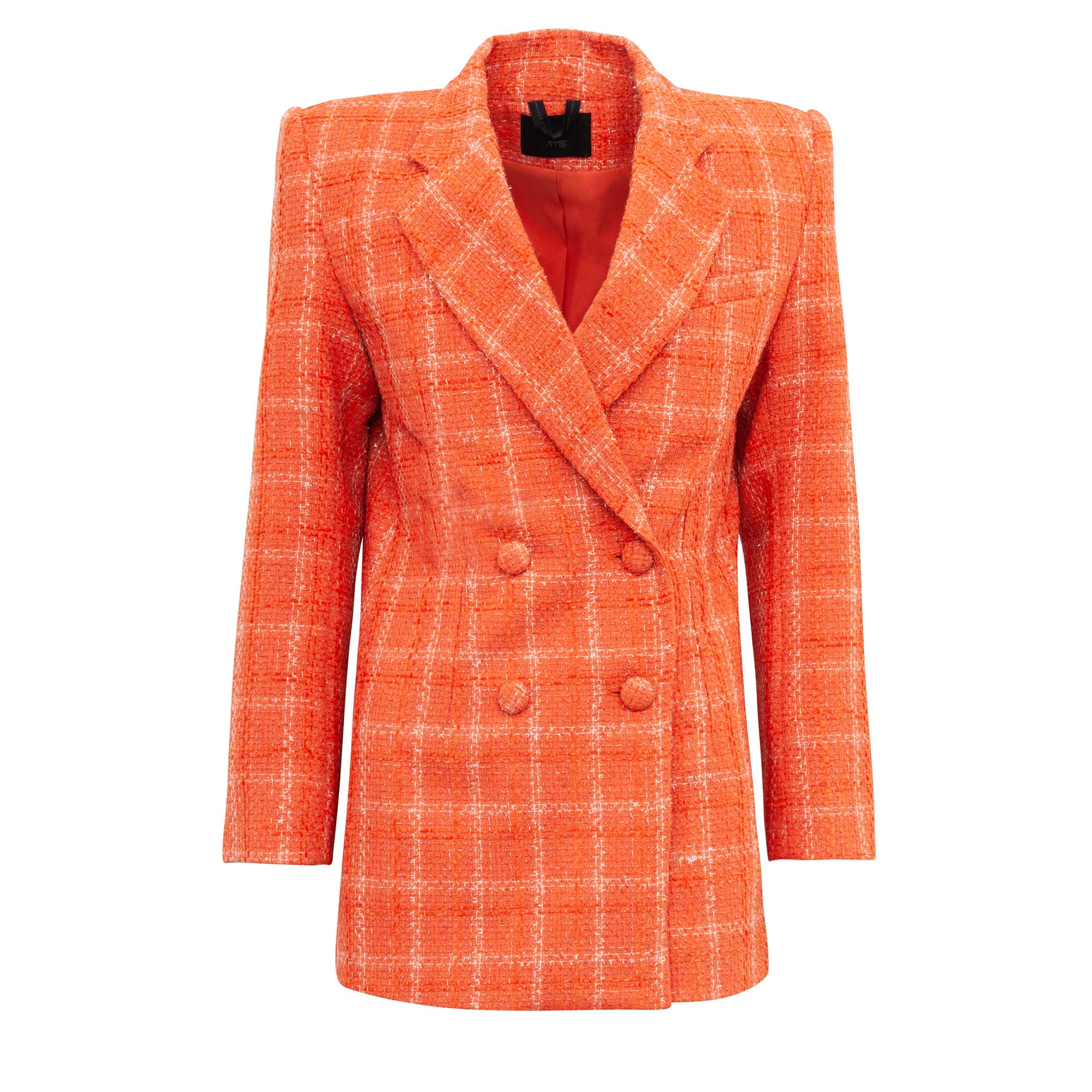 Blazer Ana Laura Tweed Laranja ammis moda