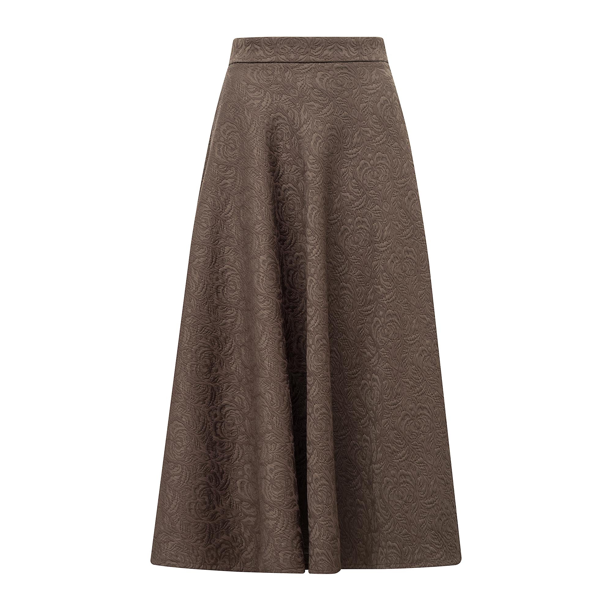 Saia Kylie Jacquard Mocha Ammis Moda