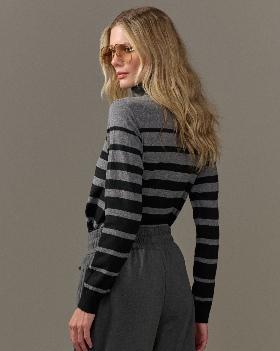 BLUSA NICE TRICOT CINZA