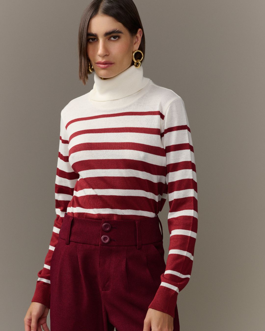 BLUSA NICE TRICOT VINHO