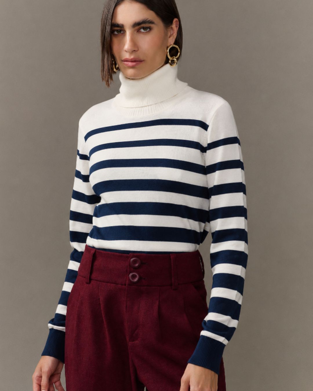 BLUSA NICE TRICOT MARINHO