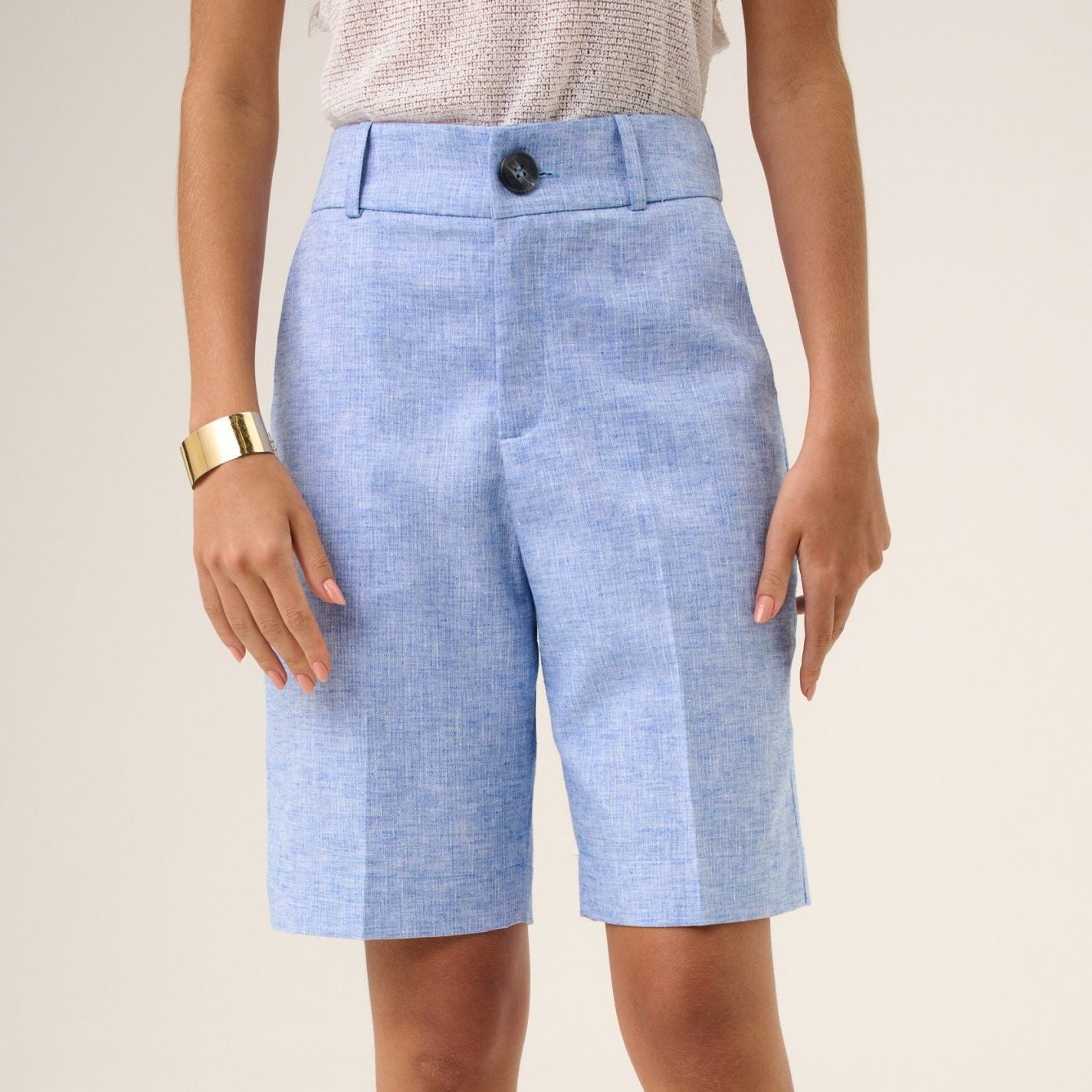 Bermuda Suzane Fenicia Azul ammis moda
