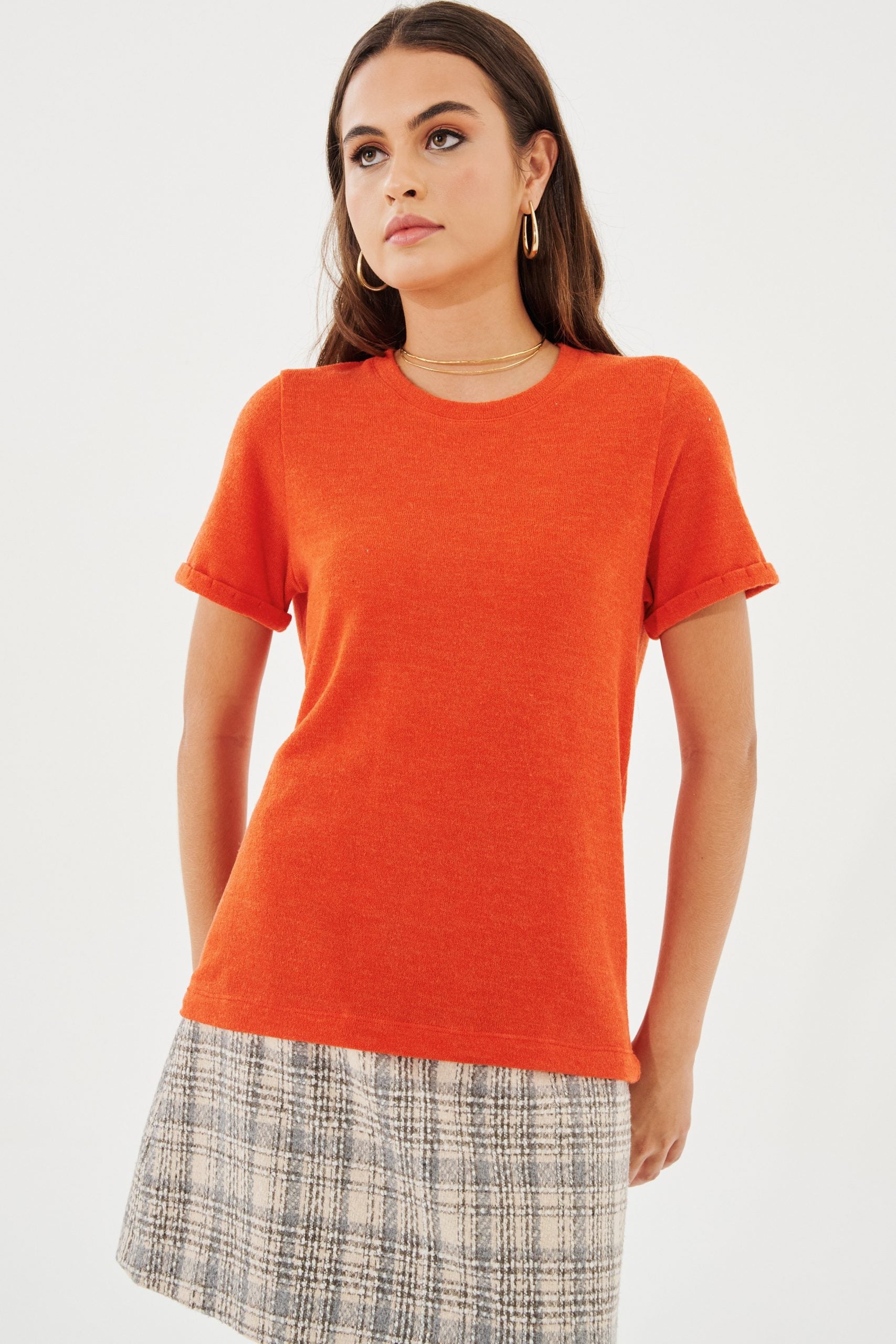 Blusa Heloisa Tricot Coral ammis moda