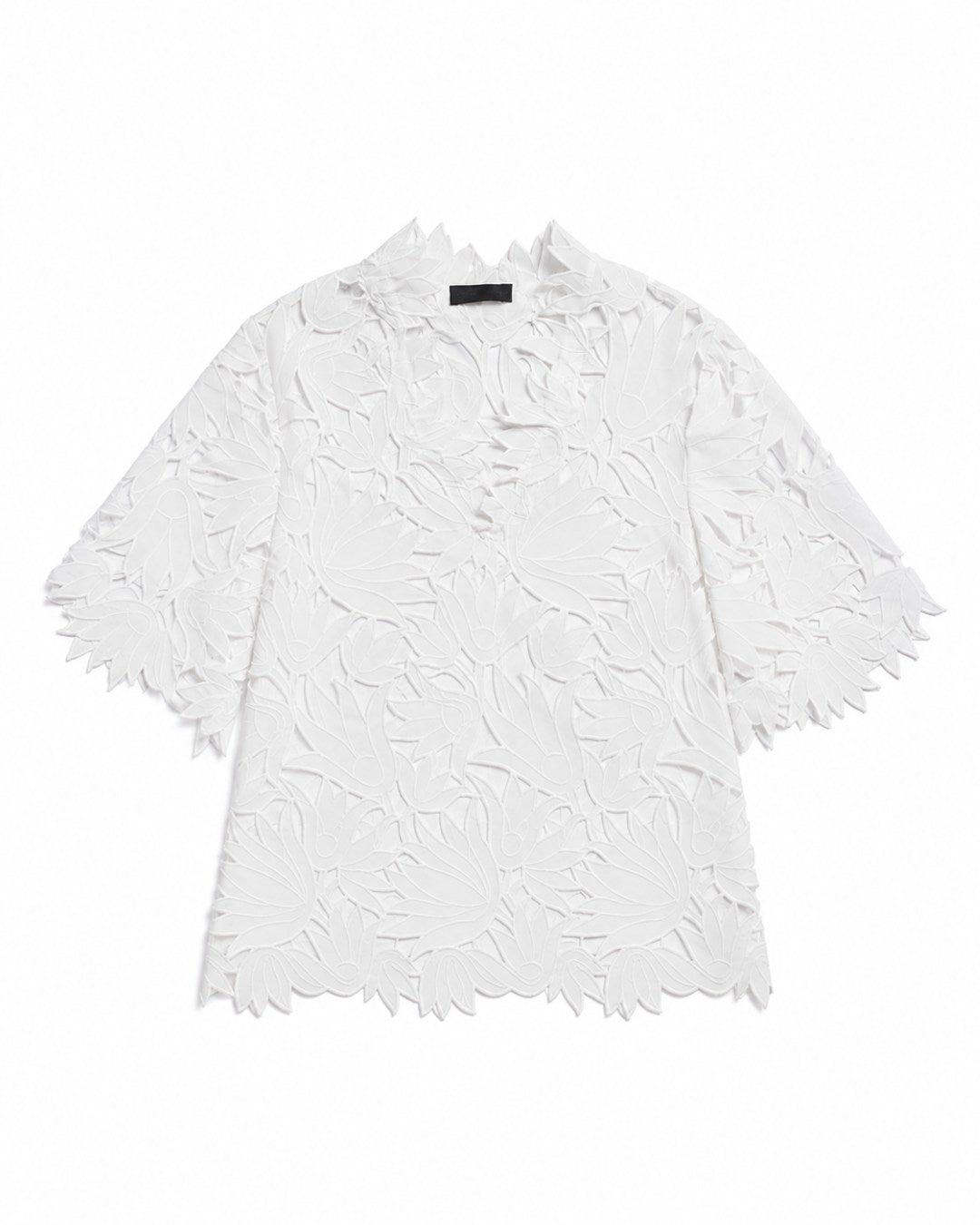 Blusa Feminina em Renda Floral com Decote V | AMMIS