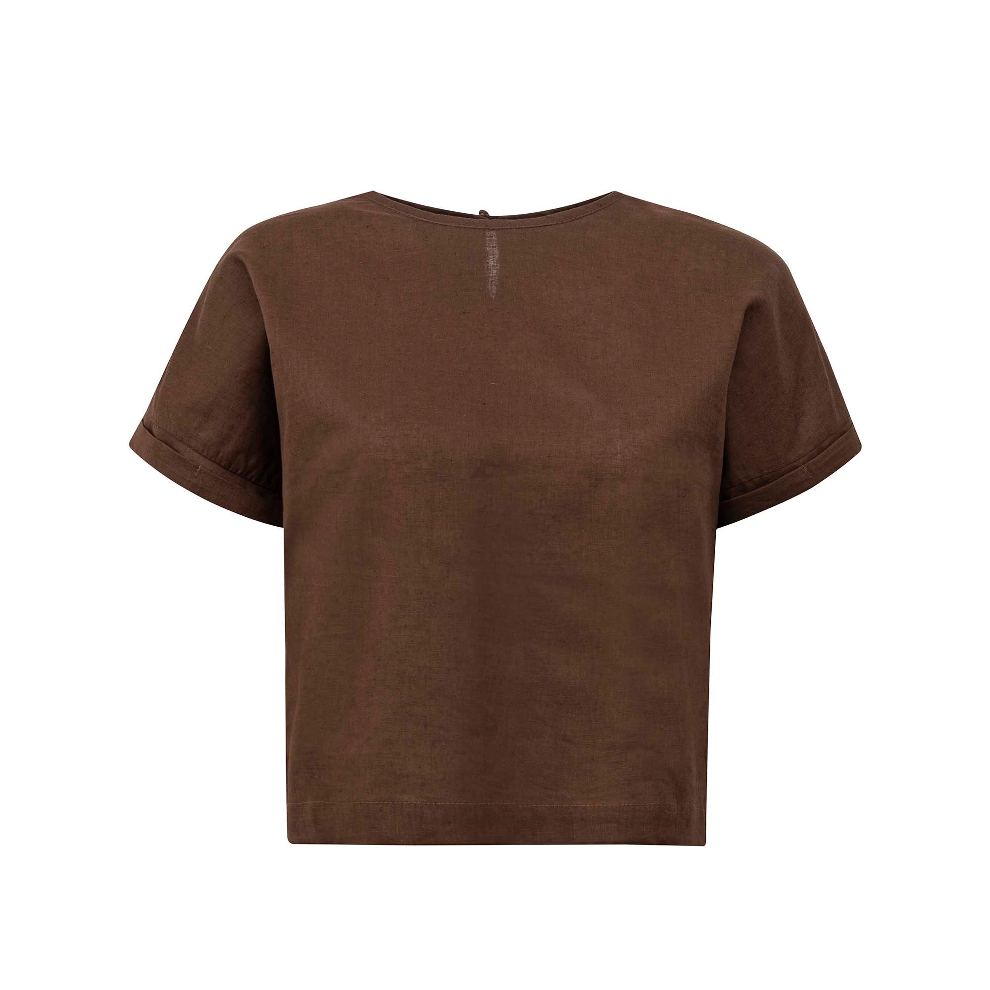 Blusa Lary Café ammis moda