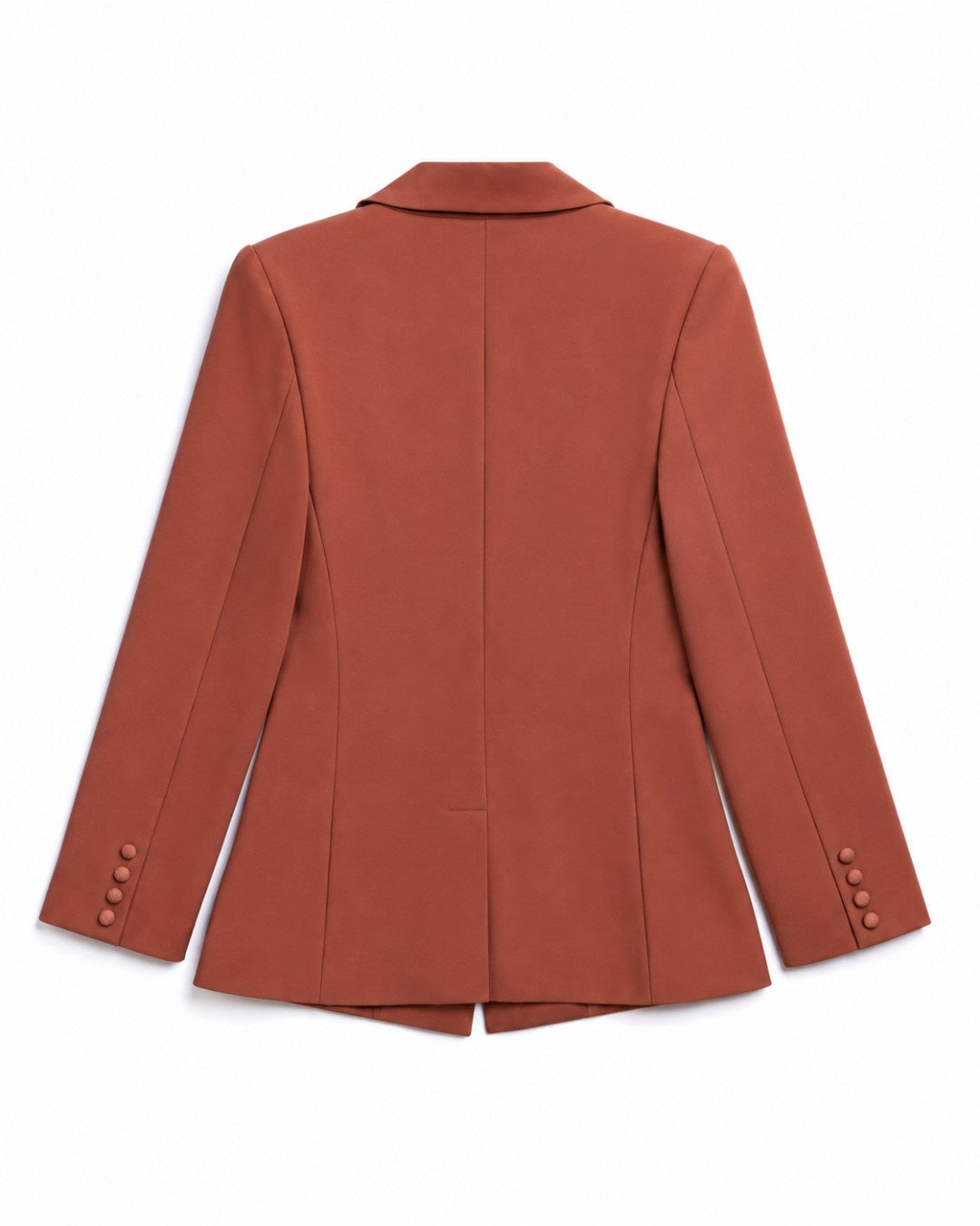Blazer feminino transpassado com amarração lateral em couro AMMIS