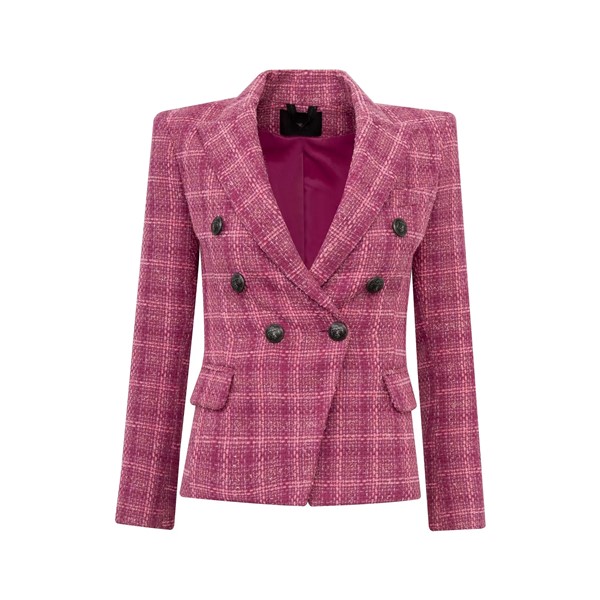 Blazer Italy Tweed Rosa: o encontro perfeito entre elegância clássica e estilo contemporâneo!