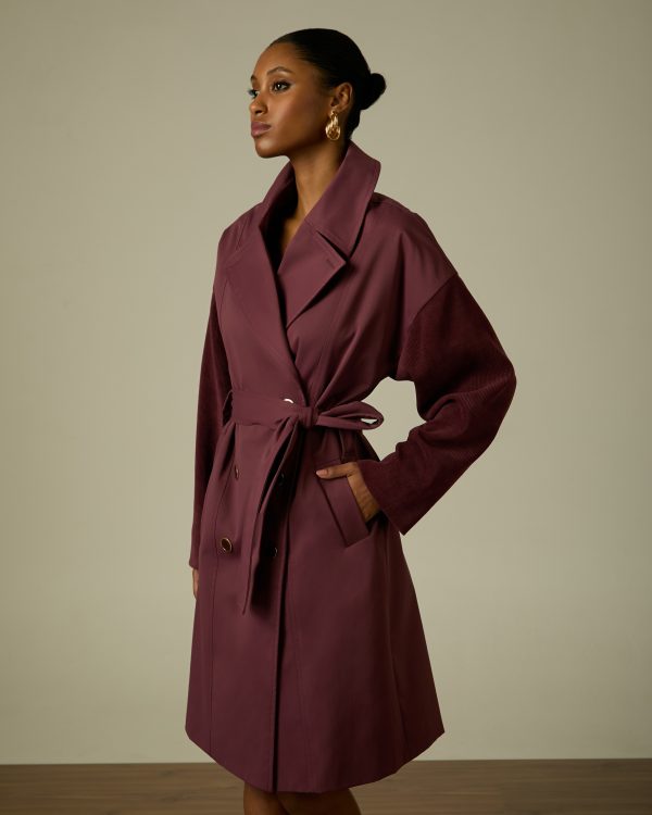 casaco briana purple ammis moda