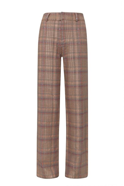 Calça Ellen Tweed Xadrez Lurex ammis moda